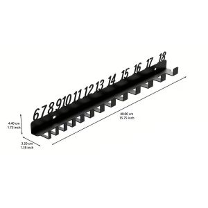Wall-Mounted Wrench Organizer Rack (Metric 6-32mm) - Image 4