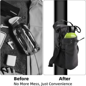 Magnetic Gym Water Bottle Bag - Heavy-Duty Oxford Cloth - Image 3