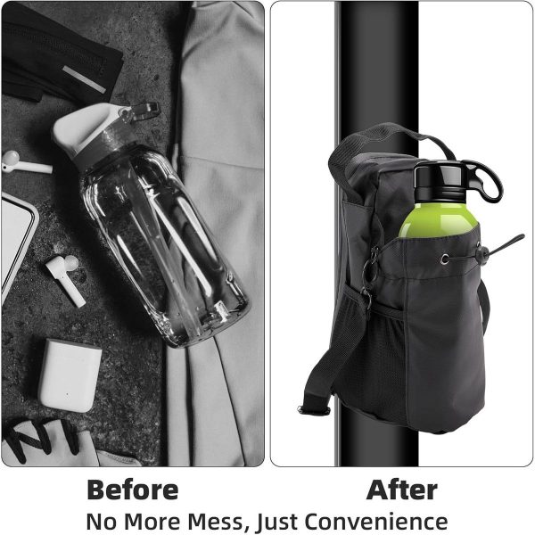 Magnetic Gym Water Bottle Bag - Heavy-Duty Oxford Cloth