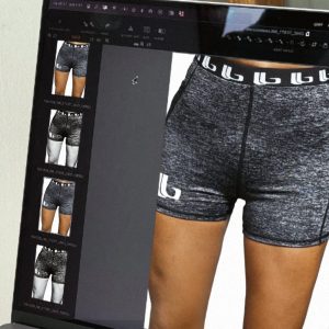 LOBRO Grey Gym Shorts - Image 3