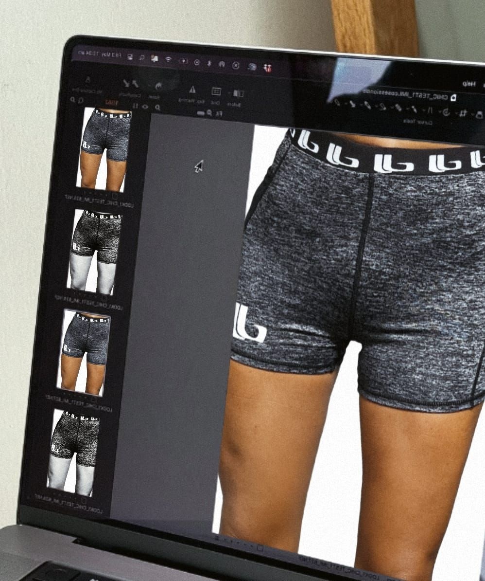 LOBRO Grey Gym Shorts - Image 3