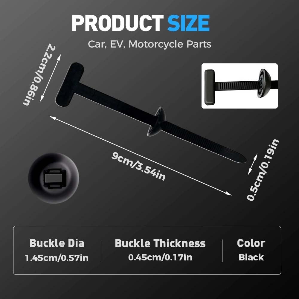 50Pieces Heavy Duty Multipurpose Self-Locking Universal Nylon Cable Ties - Image 5
