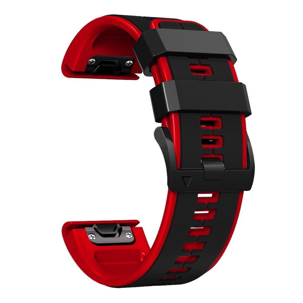 LOBO 22mm Silicone Dual-Tone Watch Strap For Garmin