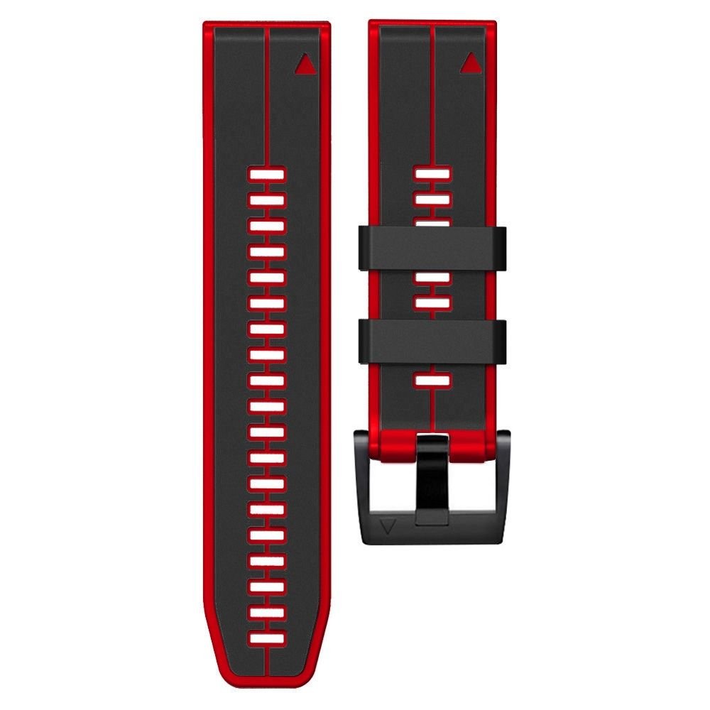 LOBO 22mm Silicone Dual-Tone Watch Strap For Garmin
