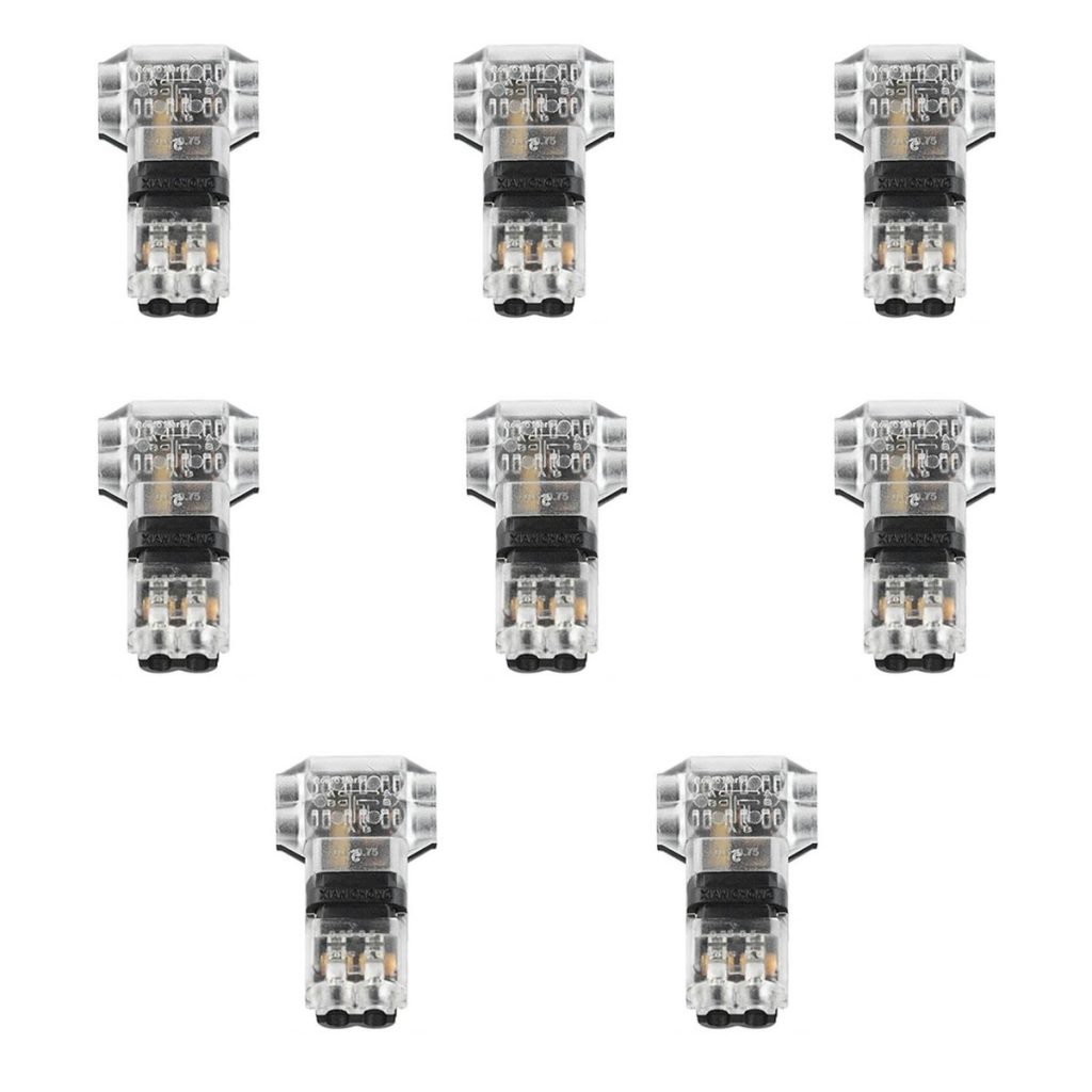 Pack of 10 T2 Wire Splice Connectors - 300V / 10A Quick Cable Terminals