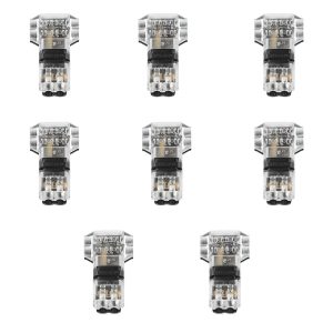 Pack of 10 T2 Wire Splice Connectors - 300V / 10A Quick Cable Terminals