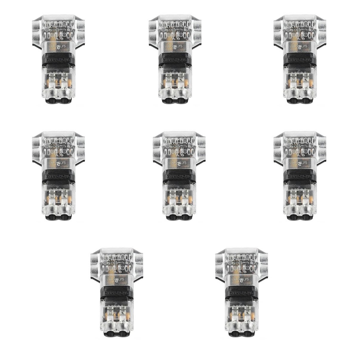 Pack of 10 T2 Wire Splice Connectors - 300V / 10A Quick Cable Terminals - Image 1