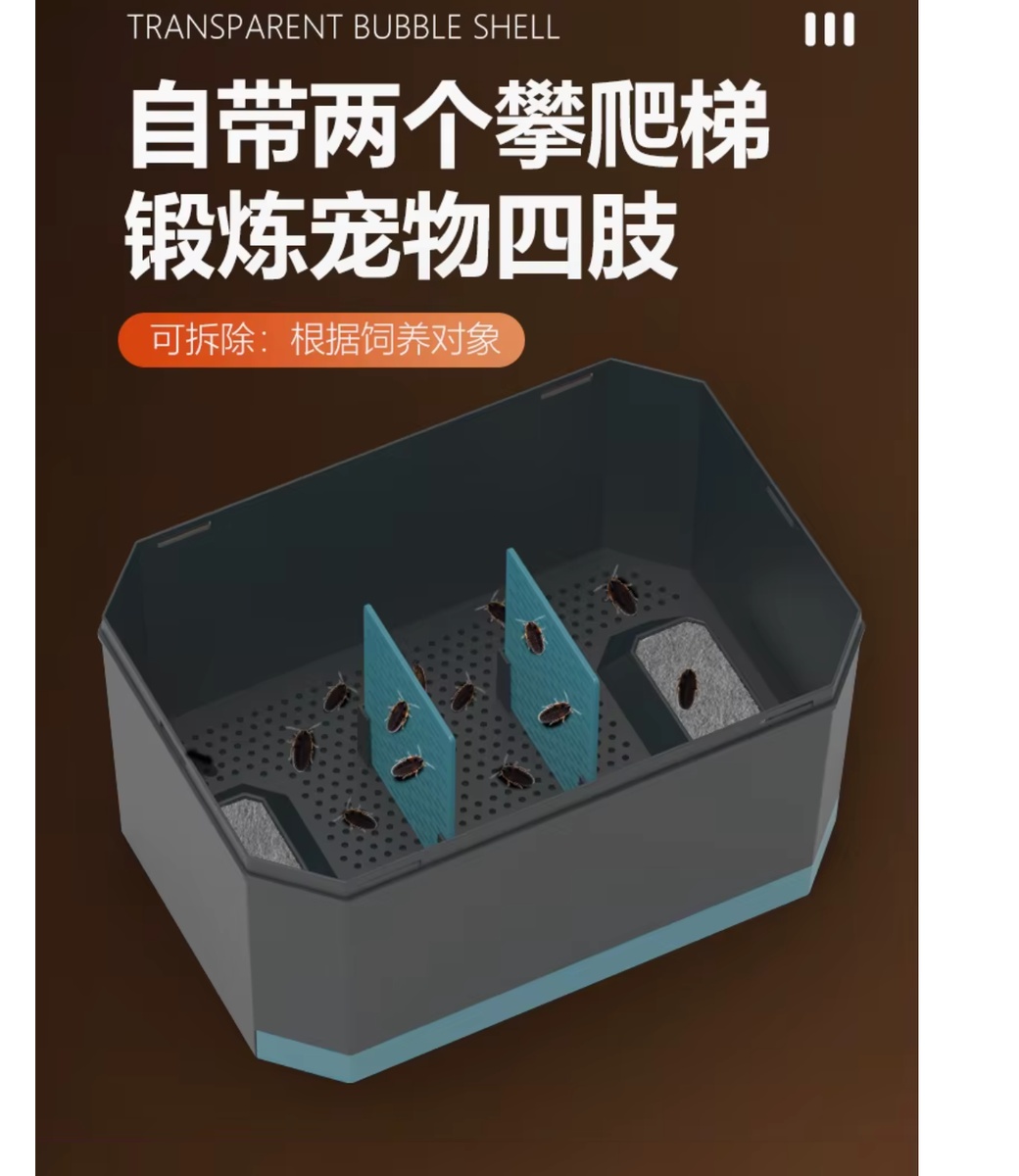 Pet Reptile Worm Breeding Box Container - 21cm - Image 6