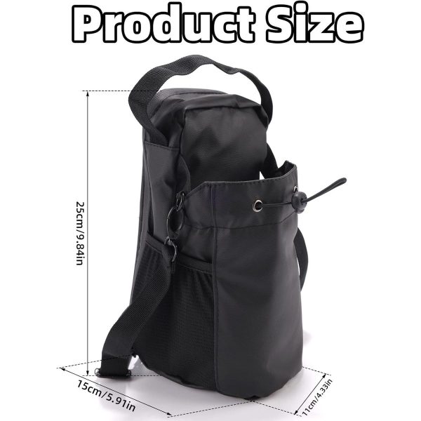 Magnetic Gym Water Bottle Bag - Heavy-Duty Oxford Cloth