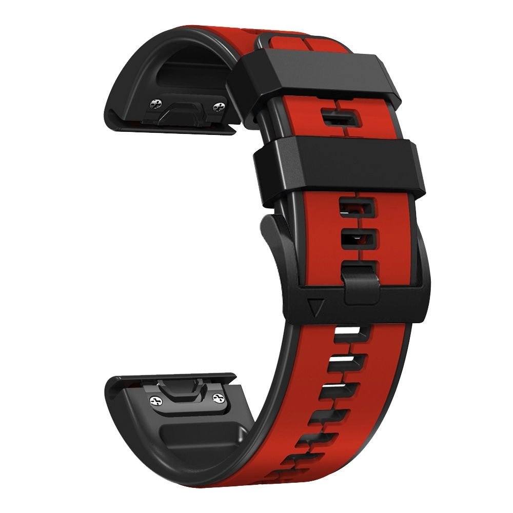 LOBO 22mm Silicone Dual-Tone Watch Strap For Garmin