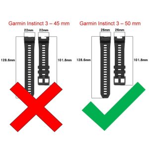 LOBO Silicone Strap Compatible With Garmin Instinct 3 - 50mm Models - Image 5