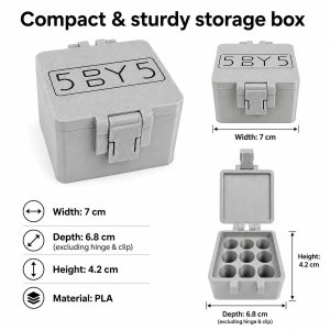 5BY5 Peptide Travel Container Compatible With Standard 3ml Vials - 9 Slot - Image 7