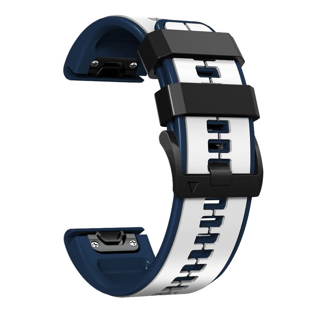 LOBO 22mm Silicone Dual-Tone Watch Strap For Garmin