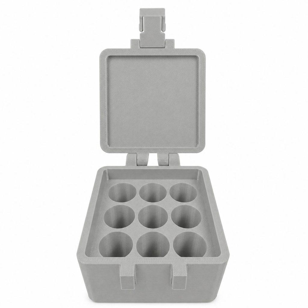 5BY5 Peptide Travel Container Compatible With Standard 3ml Vials - 9 Slot