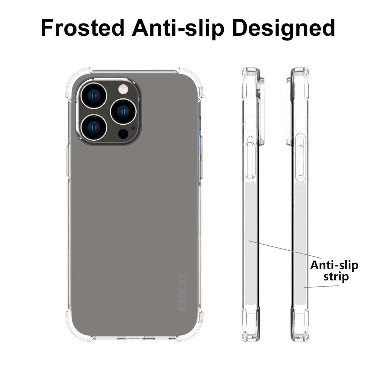 ENKAY Clear Bumper Case for iPhone 14 Variants - Image 3
