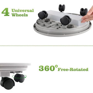 3 Piece Plant Caddy With Wheels And Drainage Tray - Image 4