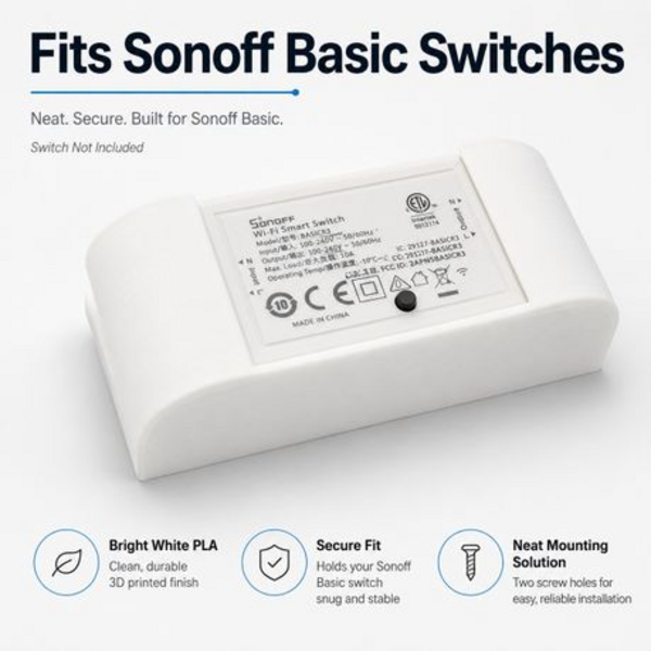 4 Pack Wall Holders Compatible With Sonoff Basic R4/R2