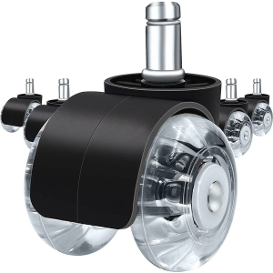 T4U Office Chair Castor Wheels for All Floors - Double Wheel (Set Of 5) - Image 1