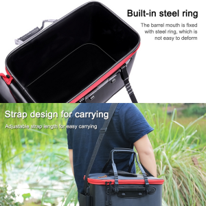 Mikanuo EVA Foldable Waterproof Fishing Bucket Small-35cm - Image 4