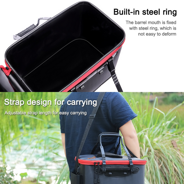 Mikanuo EVA Foldable Waterproof Fishing Bucket Small-35cm