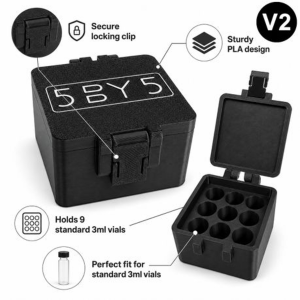 5BY5 V2 Peptide Travel Container for 3ml Vials - 9 Slot - Image 3