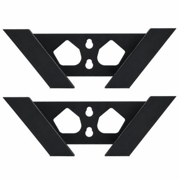 2pc Padel Racket Wall Bracket - Black
