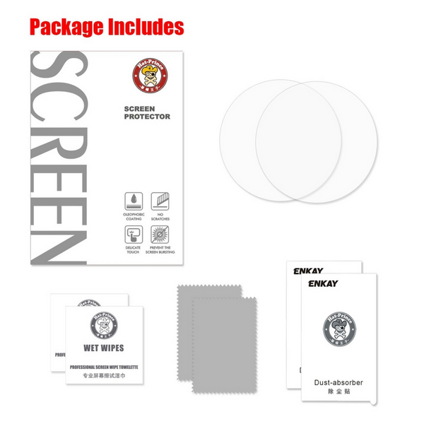 2 PCS WILK Tempered Glass Screen Protectors for Garmin Approach S60