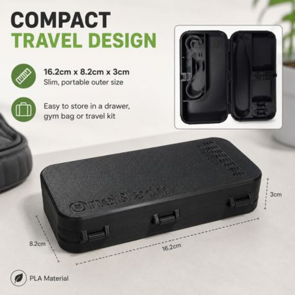 PLA Storage Case Compatible With Philips OneBlade - Black