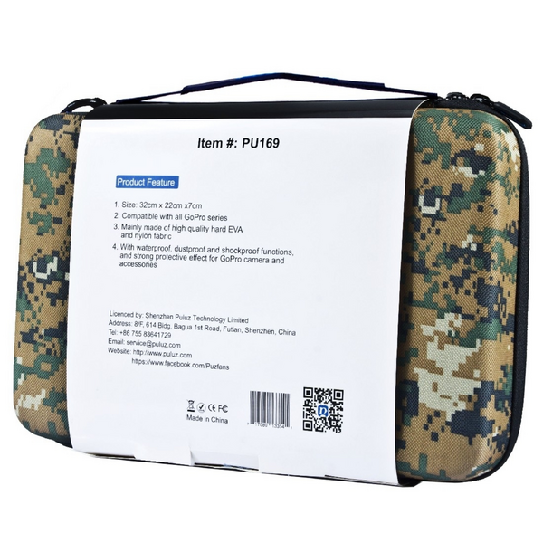 PULUZ Shock-Proof Case for GoPro & Accessories (Digi Camo)