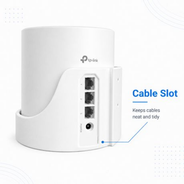 White Wall Mount Holder Compatible With TP-Link Deco X20 X50 X55 X60