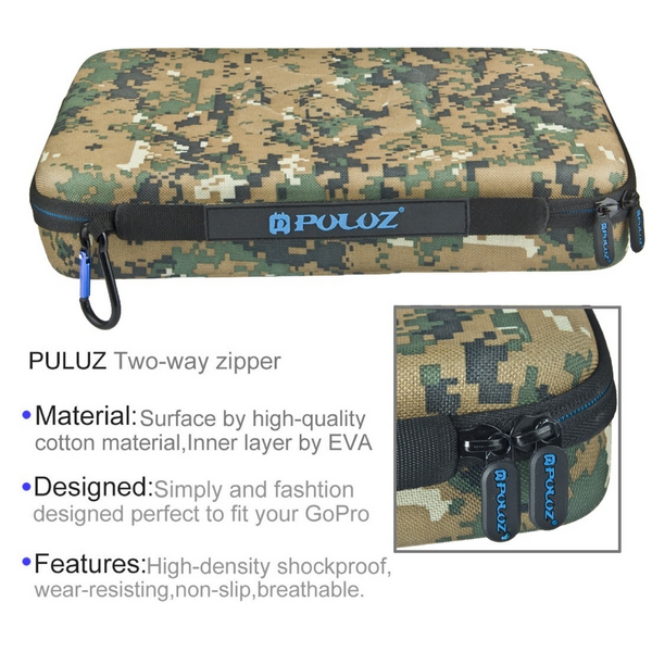 PULUZ Shock-Proof Case for GoPro & Accessories (Digi Camo)