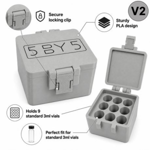 5BY5 V2 Peptide Travel Container for 3ml Vials - 9 Slot - Image 13