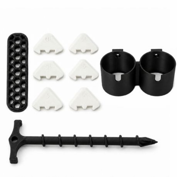 Silicone Accessory Combo - Finishing Tool, Wall Holders & Unclogging Tool