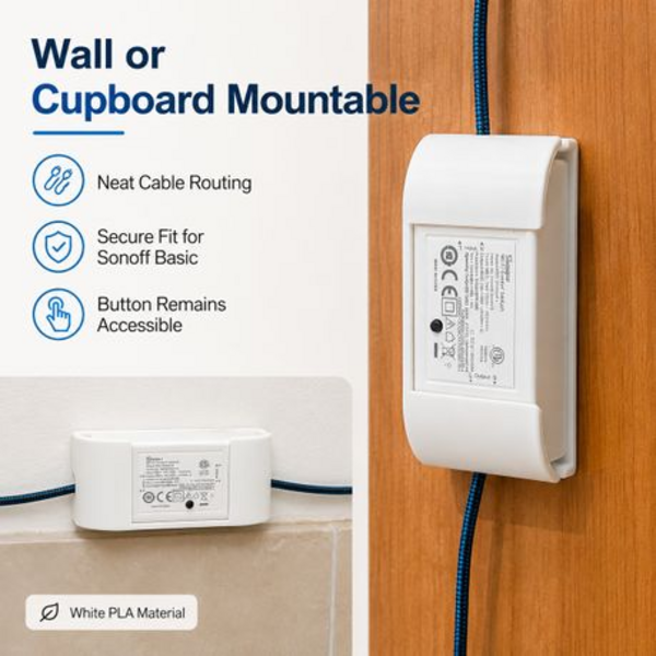 4 Pack Wall Holders Compatible With Sonoff Basic R4/R2