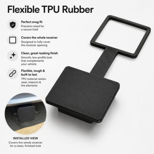 TPU Towbar Receiver Cover Compatible With Next-Gen Ford Ranger & Everest