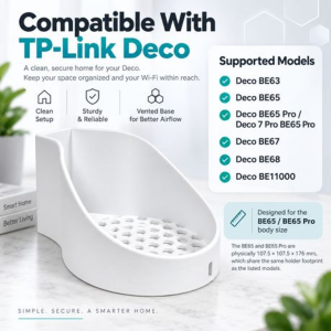Wall Mount Holder Compatible With TP-Link Deco BE65/Pro (& More See List) - Image 2