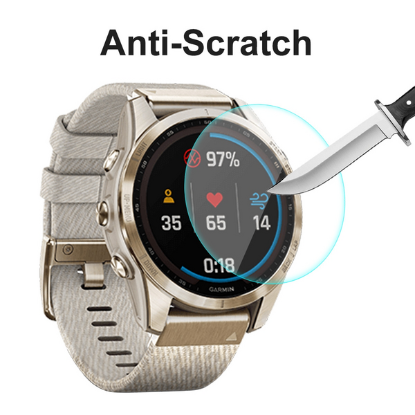 2x ENKAY Tempered Glass Film for Garmin for Garmin Fenix 7S