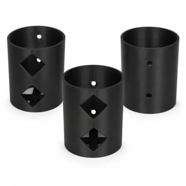 3 Pack Wall-Mounted Spray Can Holders - Black PLA Aerosol Storage Organiser