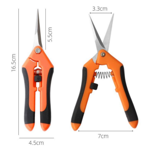 3 Pack Garden Pruning Shears, Stainless Steel Shears, Orange and Black - Image 5
