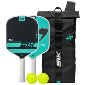 SLK Dude Perfect Neo Fiberglass Pickleball Paddle Bundle by SELKIRK - Image 1