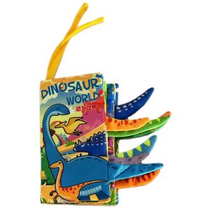 Premium Soft Cloth Baby Book - Dinosaur World - 6 Page - Image 1
