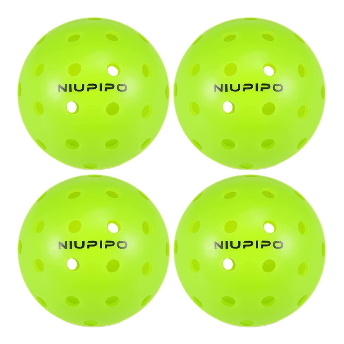 Niupipo - Outdoor 40 Hole Pickleball Balls - Image 1