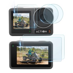 2 Sets of SunnyLife Tempered Glass Protectors for DJI Osmo Action 3 - Image 1