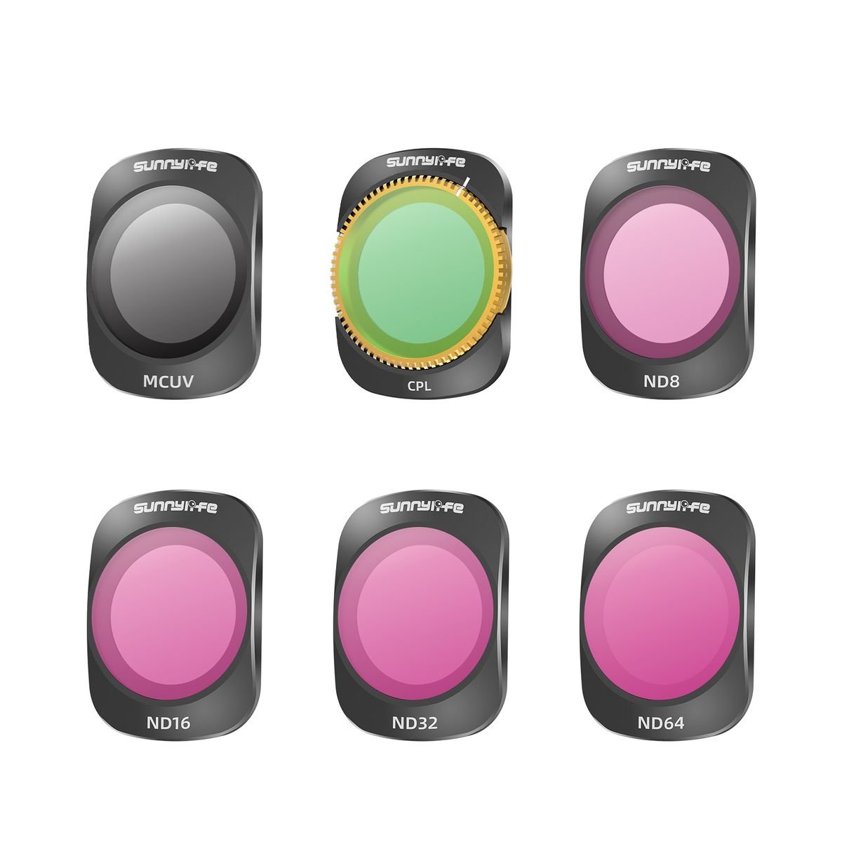 6pc SunnyLife ND Filter Set for DJI Osmo Pocket 3 - Image 1