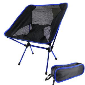 Feather-Light Camping Chair (Aircraft Grade Anodized Aluminum Frame) Blue - Image 1