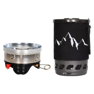 Fast-Boil 1000W Portable Backpacking Camping Stove System - 0.9L Pot - Image 1