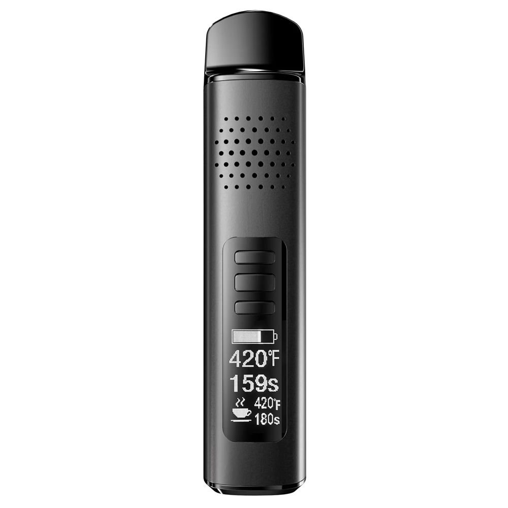 Anlerr HerbPod BLACK - Mini Dry Herb Vaporizer with OLED Display
