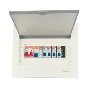 Raytric 8Way Din Populated Flush Db Box Metal Base MP06A7-9GP - Image 1