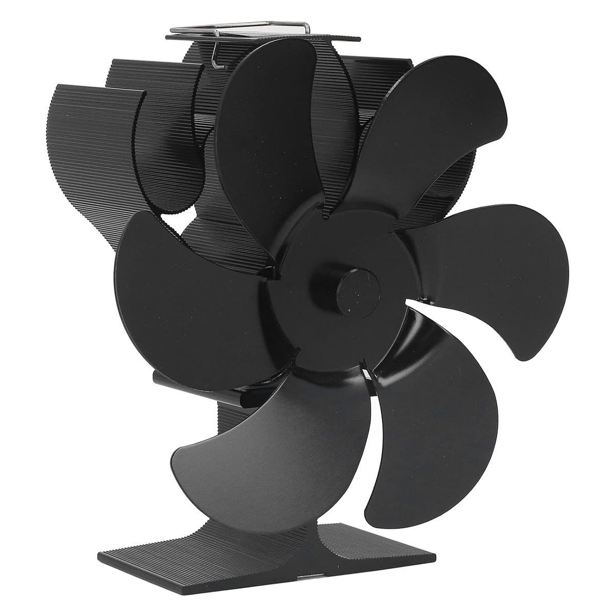 6 Blade Thermal Fan with Ribbed Body for Closed Combustion Fireplaces - Image 1