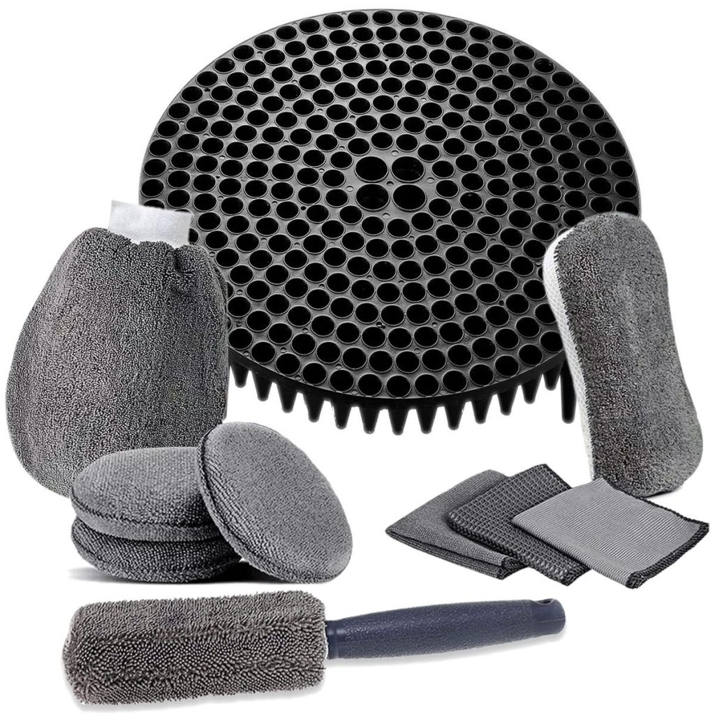 Premium 10-Piece Car Wash Kit with Grit Guard & Storage Bag